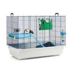 Cage rat/furet Freddy 2 bleu marine/gris 80x50x63cm