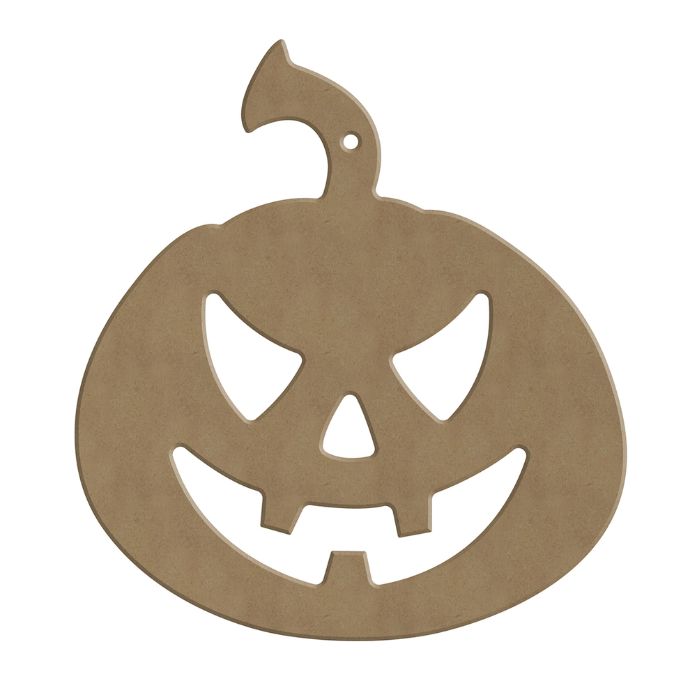 Décor Halloween en bois à customiser : Citrouille 