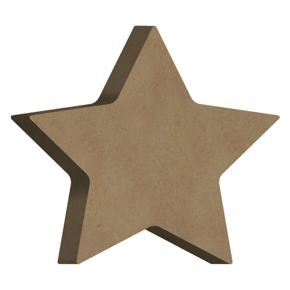 Décor noël en bois à customiser : petite étoile