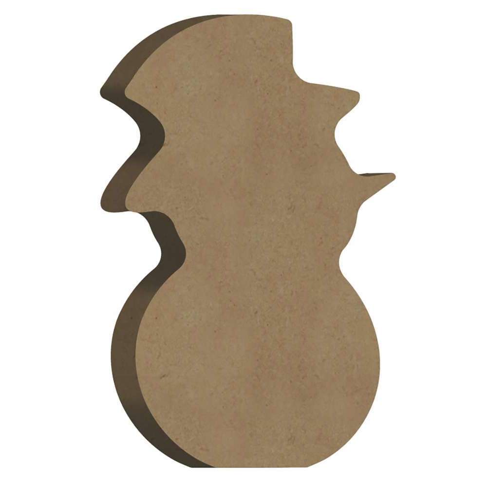 Décor noël en bois à customiser : bonhomme de neige