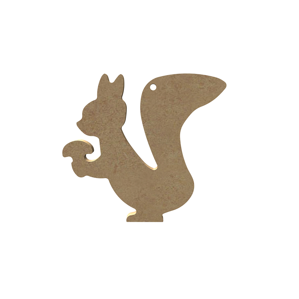 Décor Noël en bois à customiser : écureuil