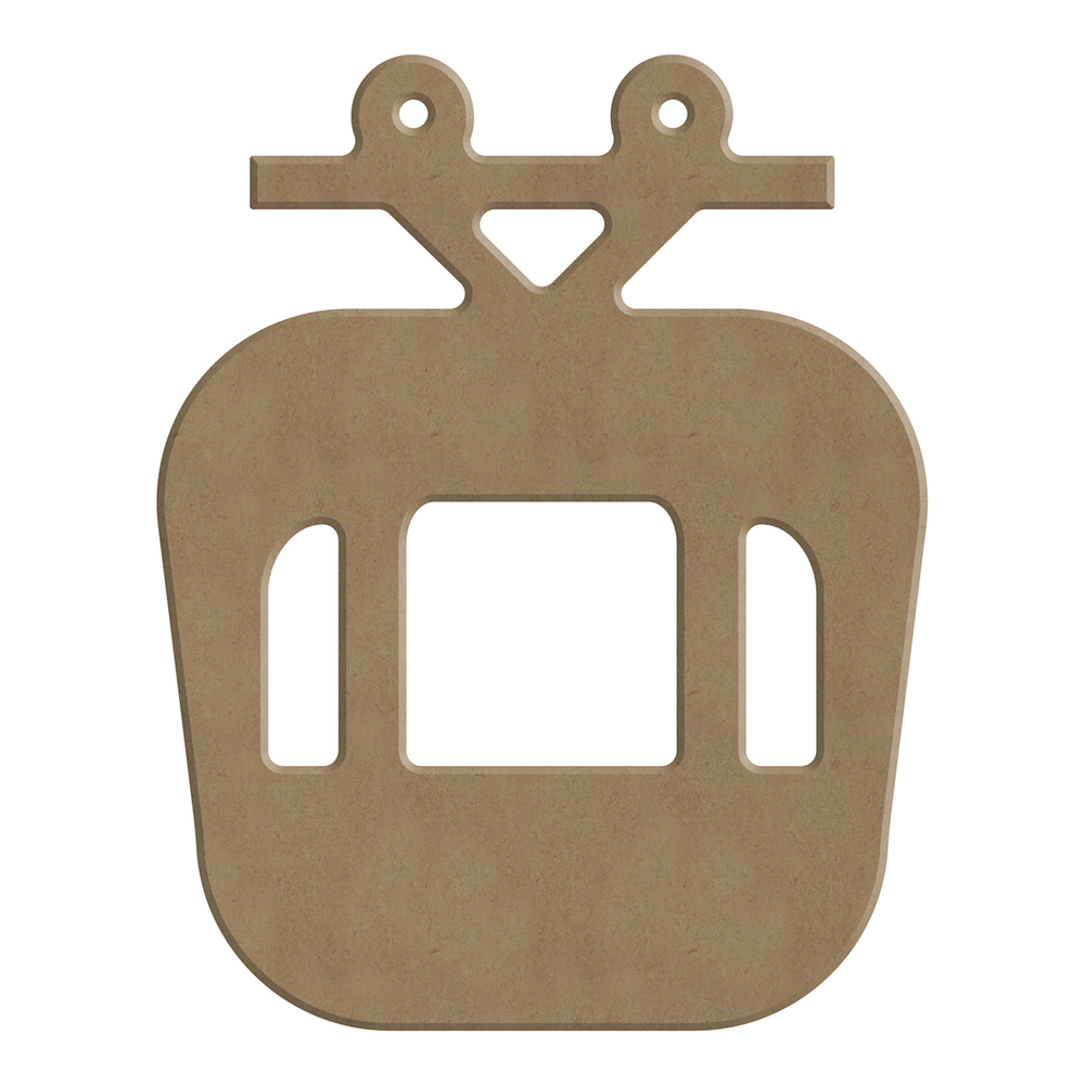 Décor noël en bois à customiser : télécabine