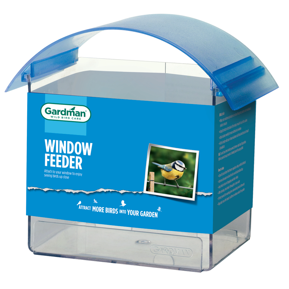Mangeoire de fenêtre pour oiseaux de la nature 14cm