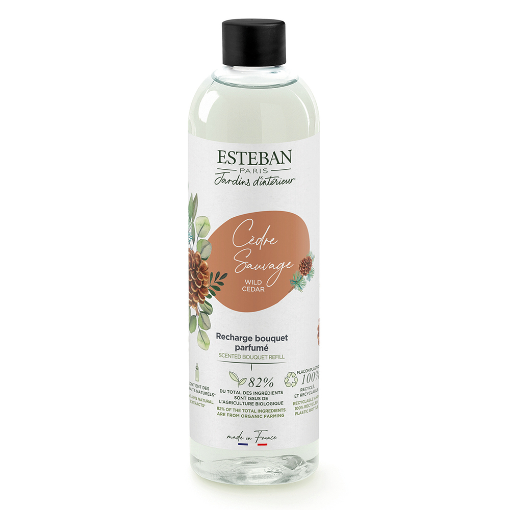 Recharge pour bouquet parfumé Cèdre Sauvage - flacon de 250 ml