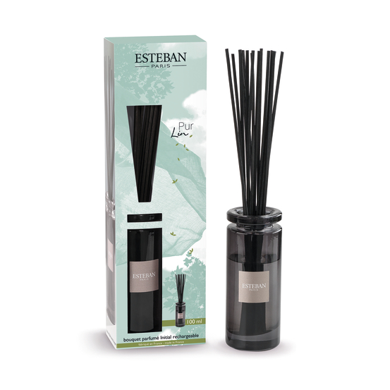 Bouquet parfumé Initial et sa recharge Pur Lin - 100 ml
