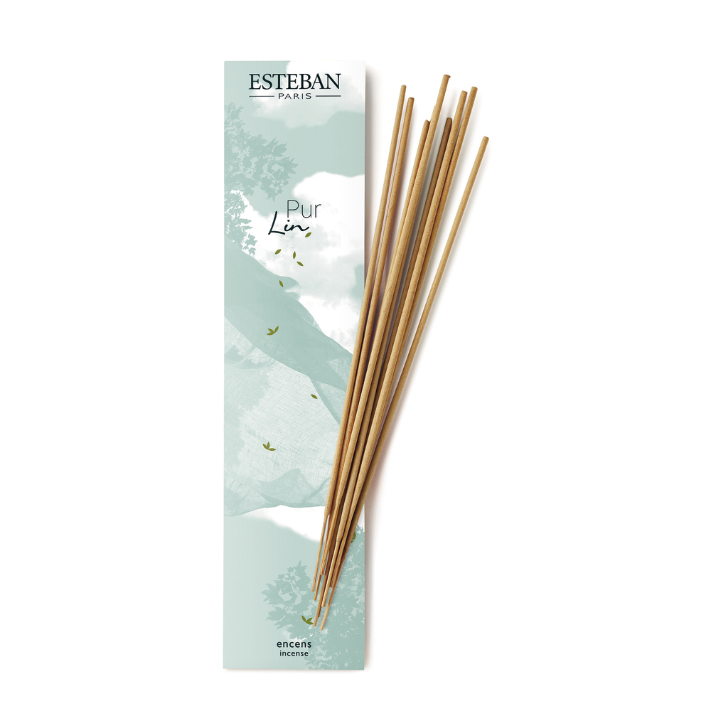 Bâtonnets d'encens indien pur lin - x 20