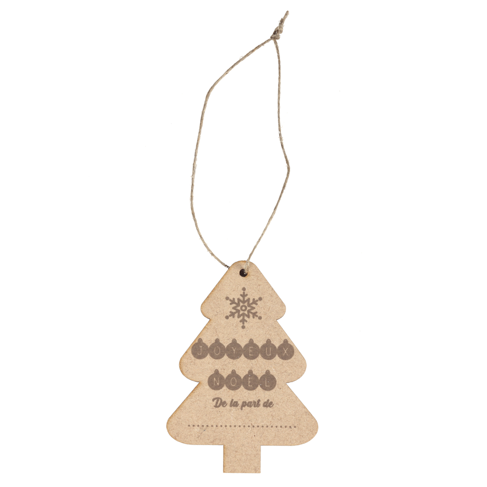 Suspension Sapin Noël en bois - à décorer