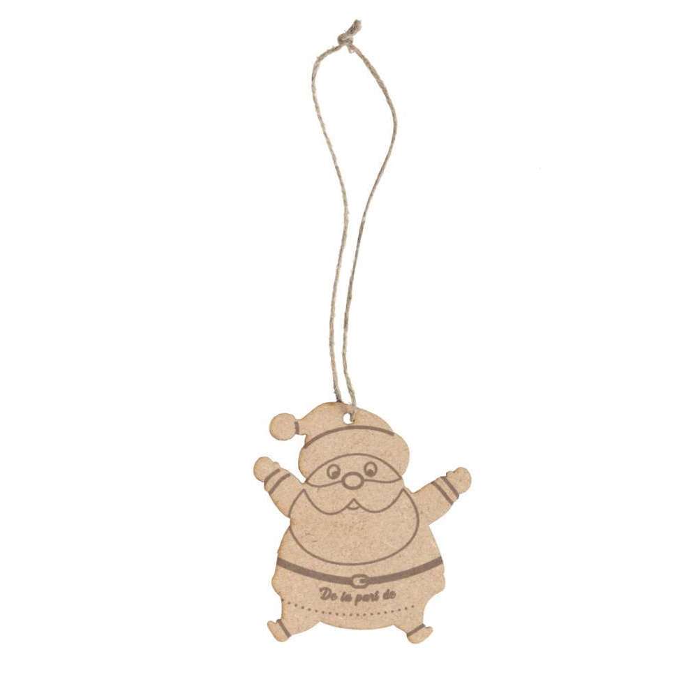 Suspension Père Noël en bois - à décorer