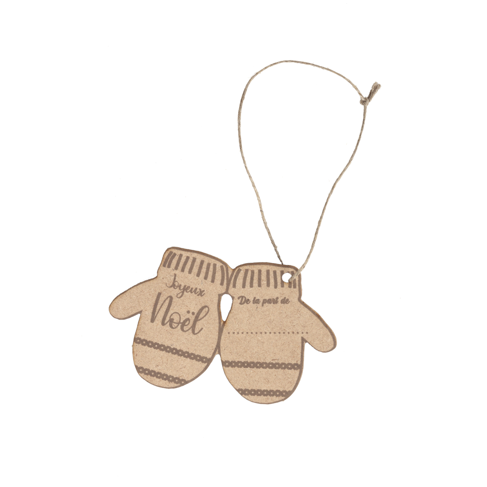 Suspension Gants en bois - à décorer