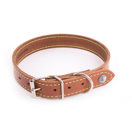 Collier Flash pour chien T.75 Cognac/Jaune