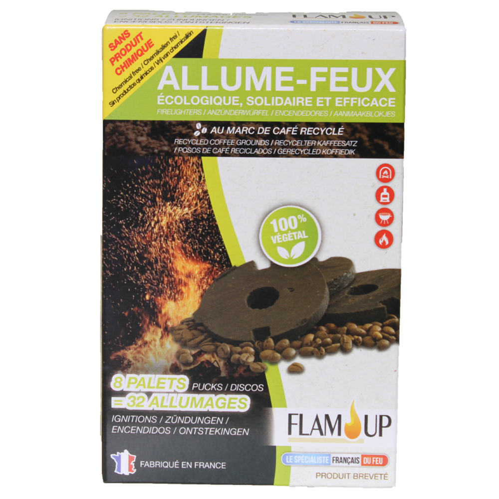 Allume-feu Flam'Up 100% végétal x 32