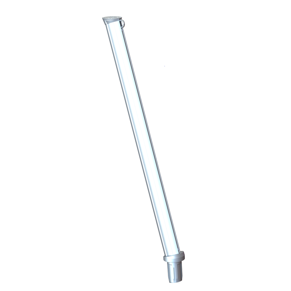 Poteau en aluminium pour hamac à insérer dans les bases d'ancrage