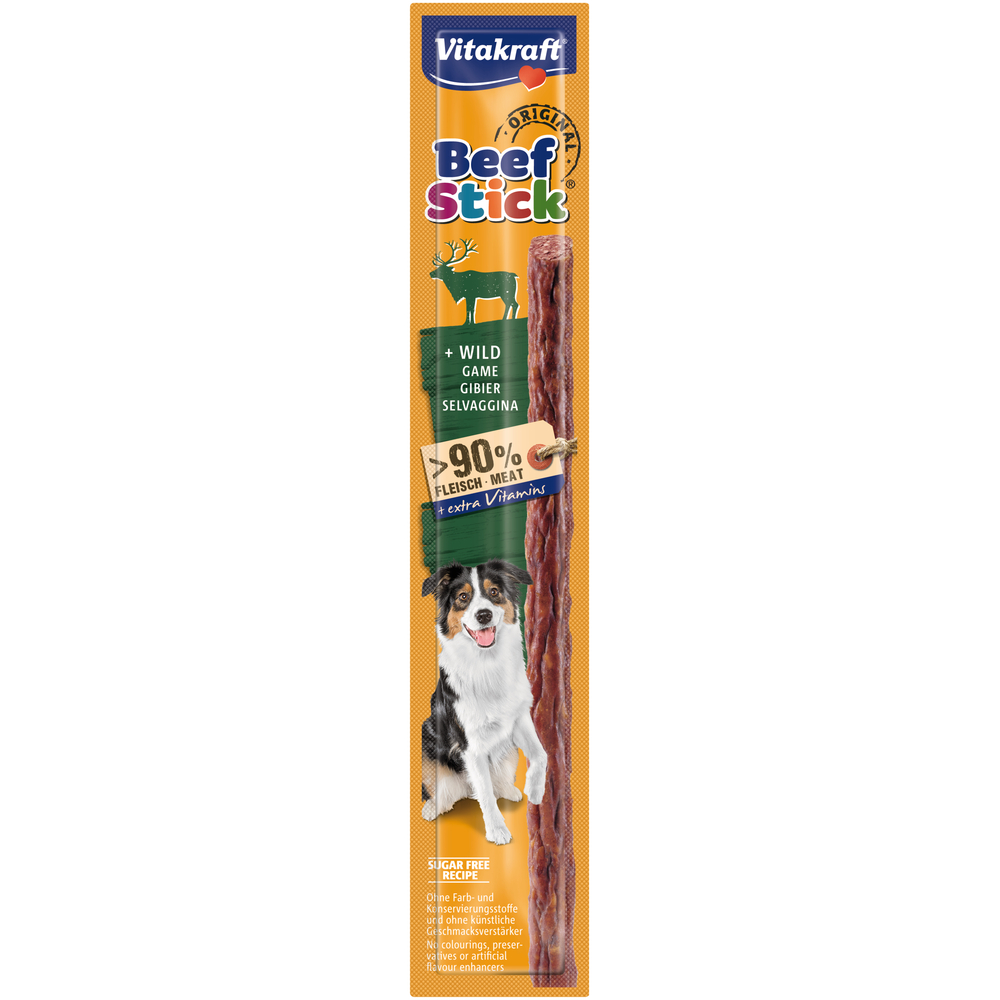 Beef Stick au gibier, friandise pour chien en bâtonnet - 1 Pièce