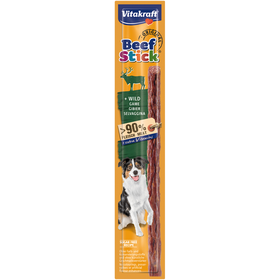 Beef Stick au gibier, friandise pour chien en bâtonnet - 1 Pièce