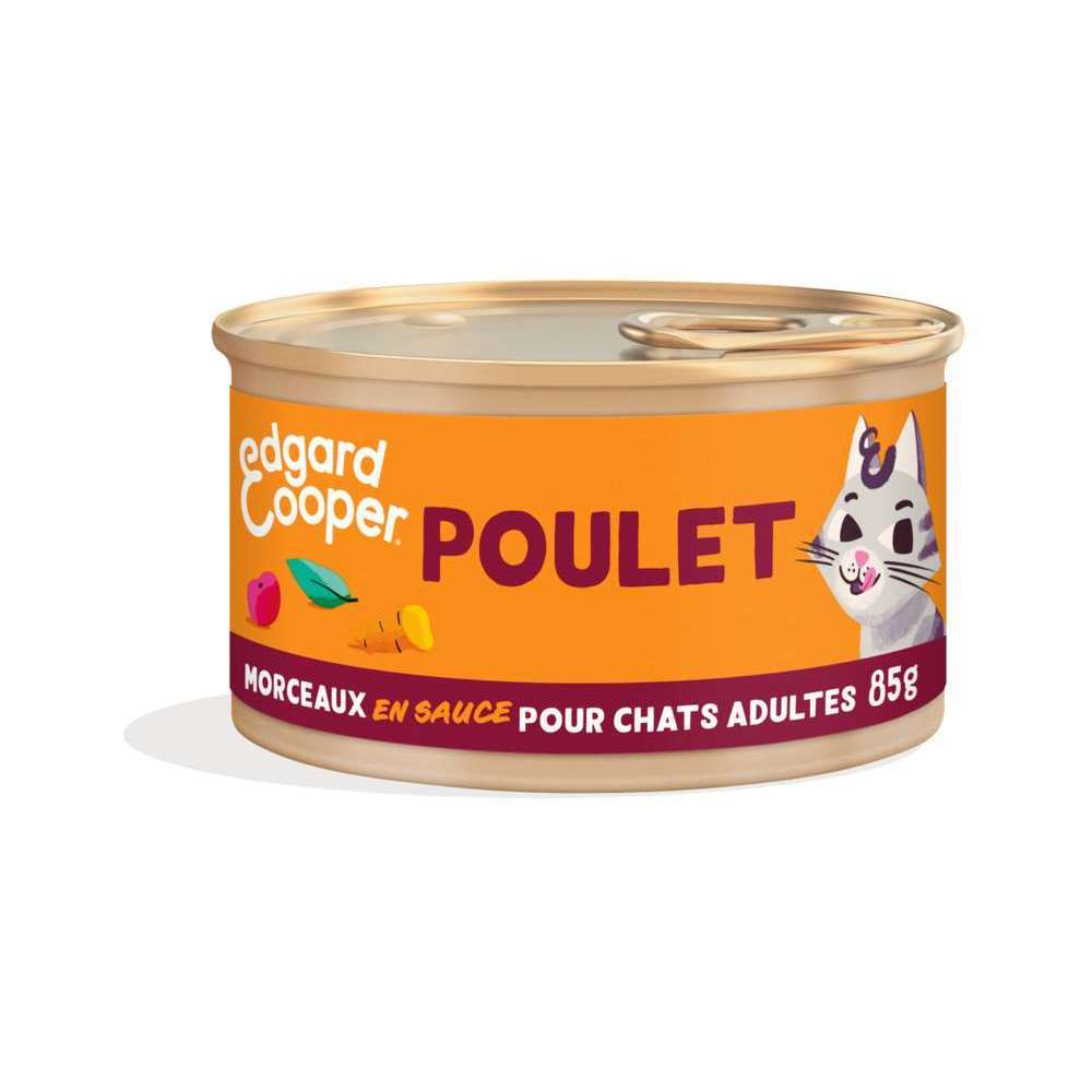 Morceaux en sauce au poulet pour chats adultes 85g