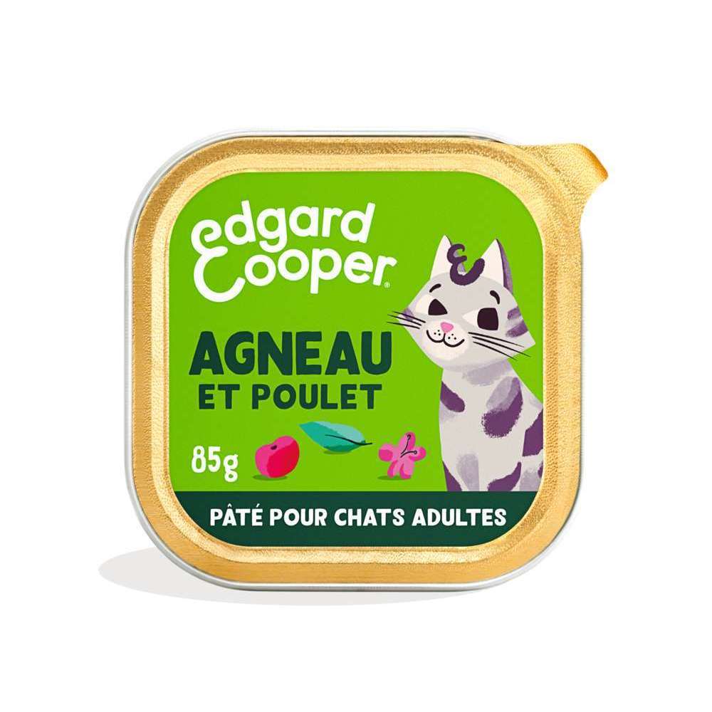 Pâté agneau et poulet pour chats adultes
