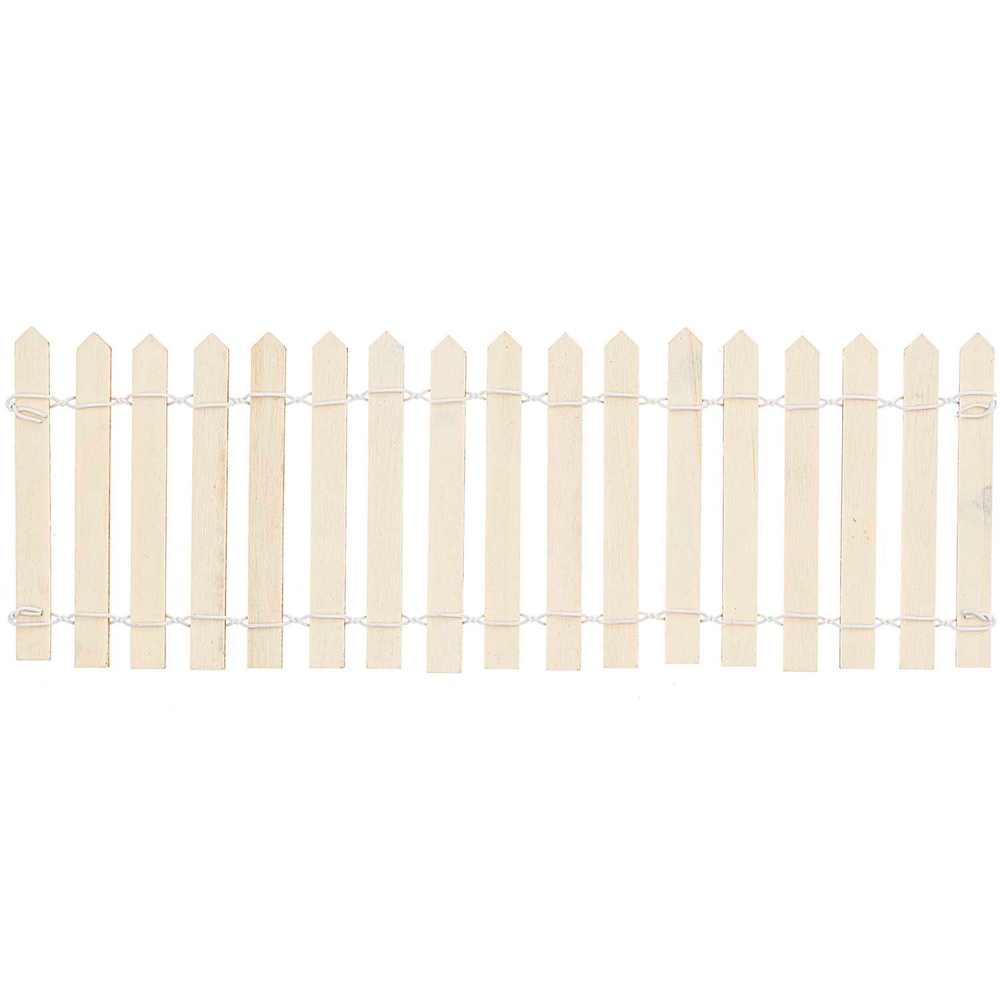 Clôture miniature pour décoration de Noël