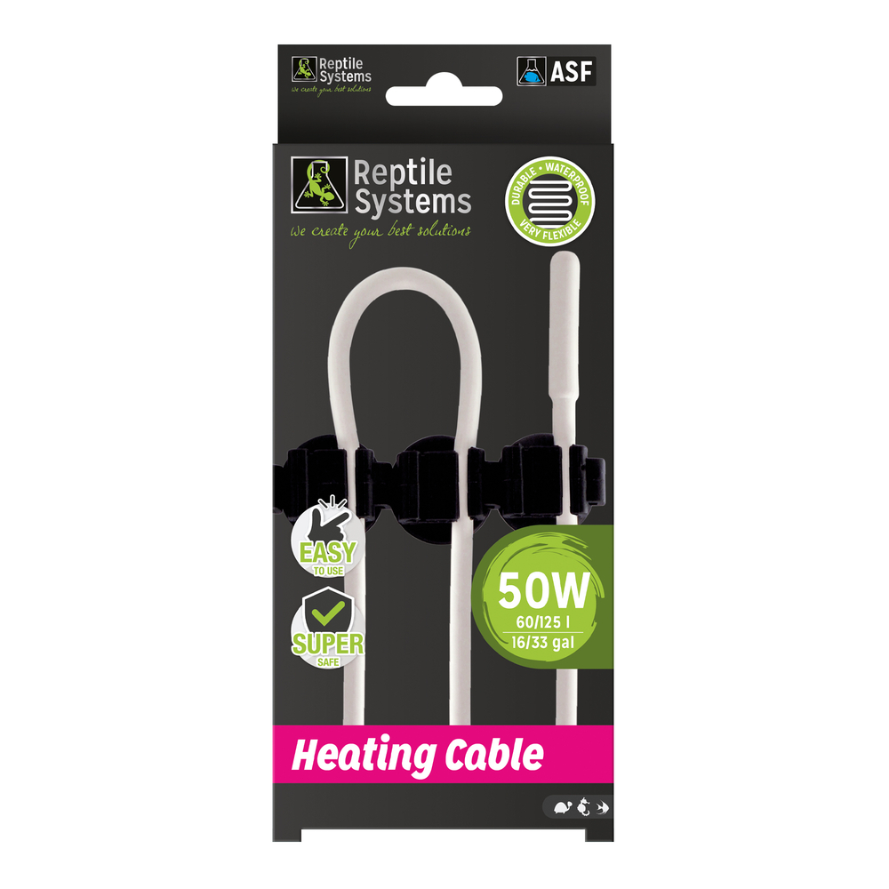 Câble chauffant 50W pour aquarium et terrarium