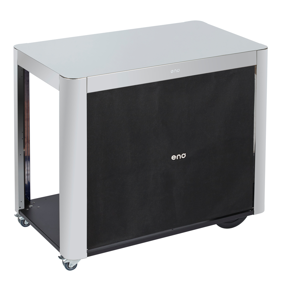 Desserte Achille inox avec rideaux