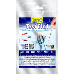 Bandelettes Test 6 in 1 pour aquarium d'eau douce - Blister de 10