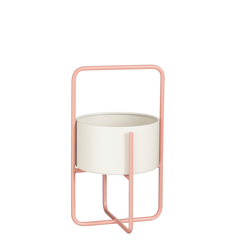 Porte-plante Shandy rose - H.42xD.26cm