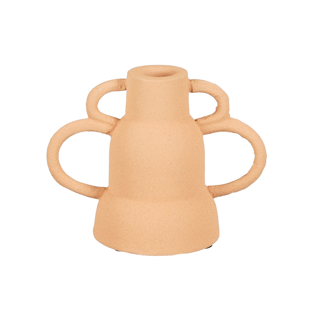 Bougeoir Vario saumon - L.15,5xl.8,5xH.11,5cm