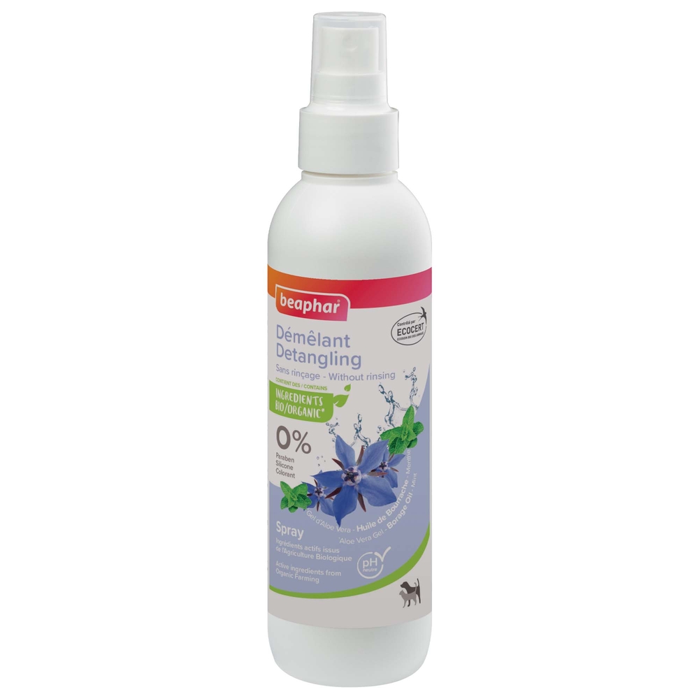 Spray Démêlant bio pour chien 200 ml