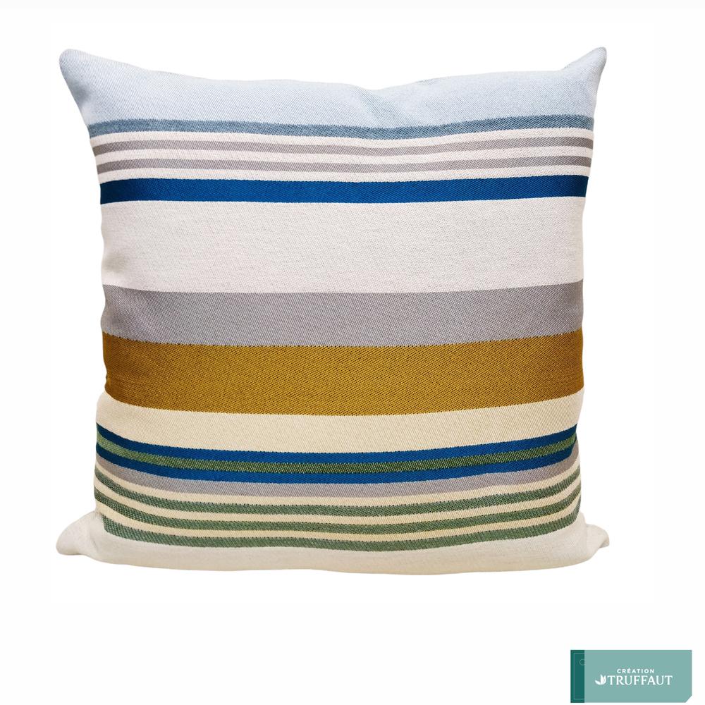 Coussin Charlin jacquard ciel 45x45cm