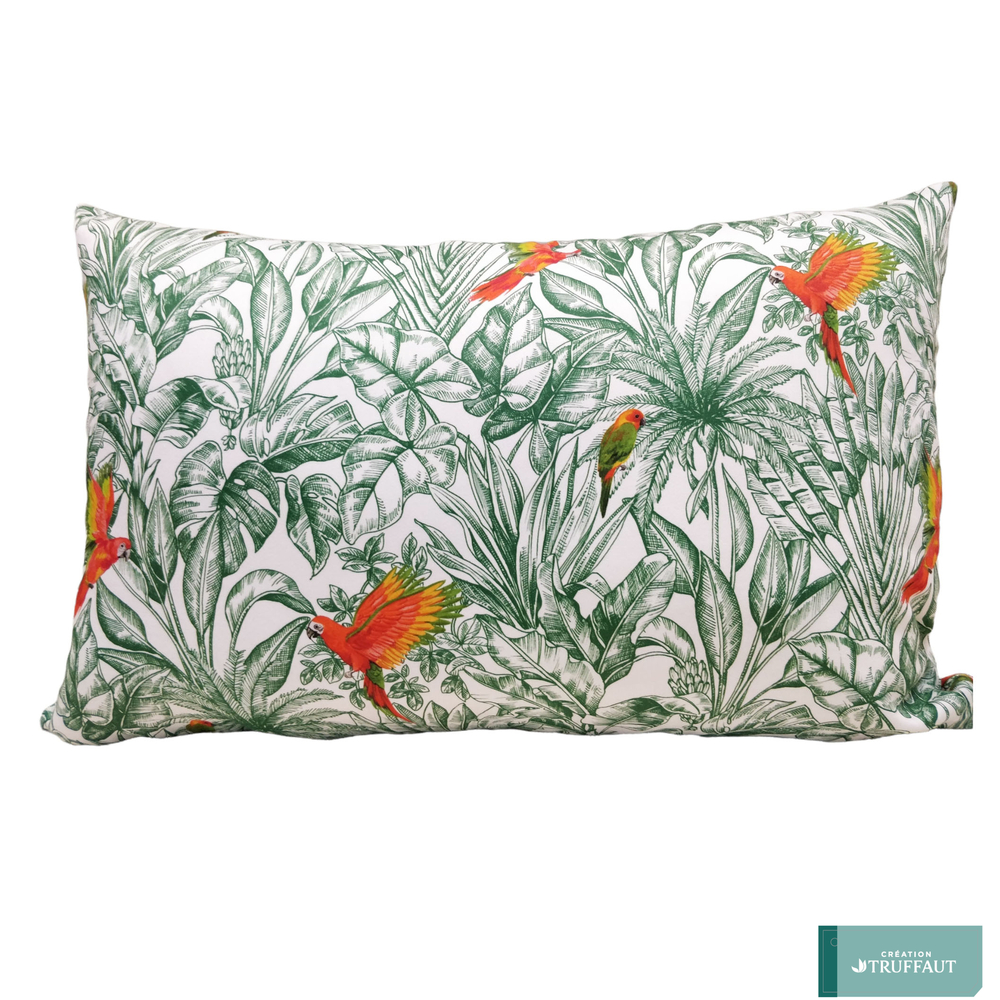 Coussin Imprimé COMORES Vert - 40x60 cm