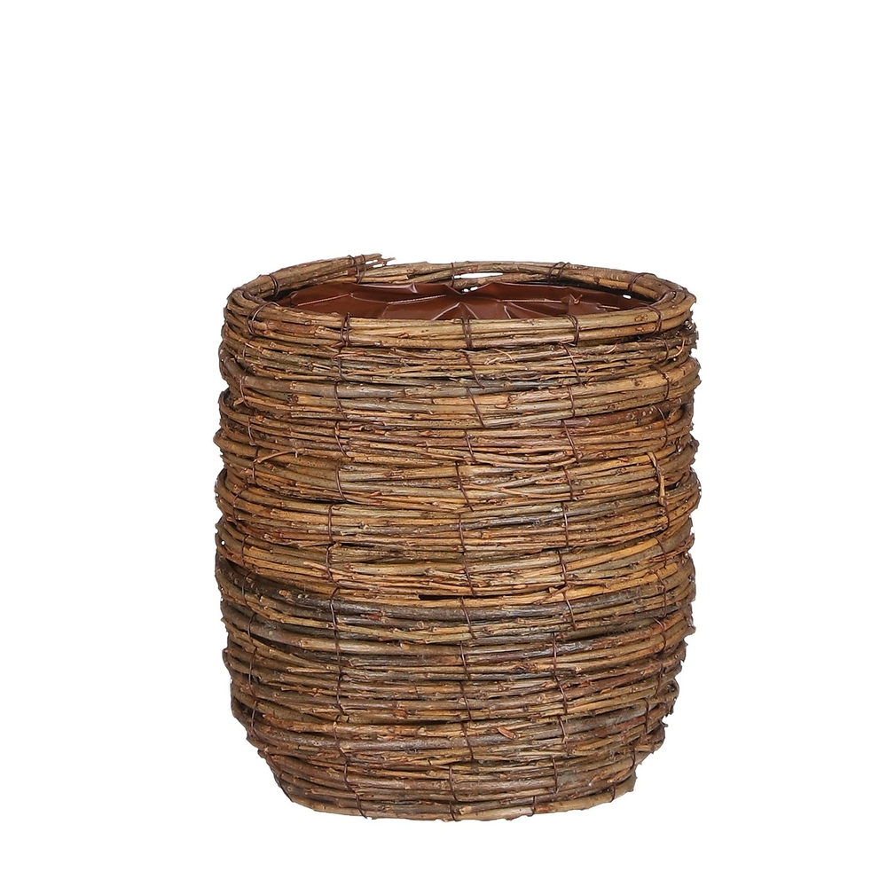 Panier Cargo rond marron H.21 x D.18 cm