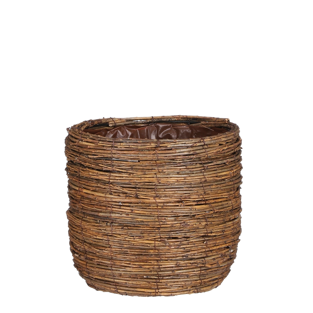 Panier Cargo rond marron H.25 x D.26 cm