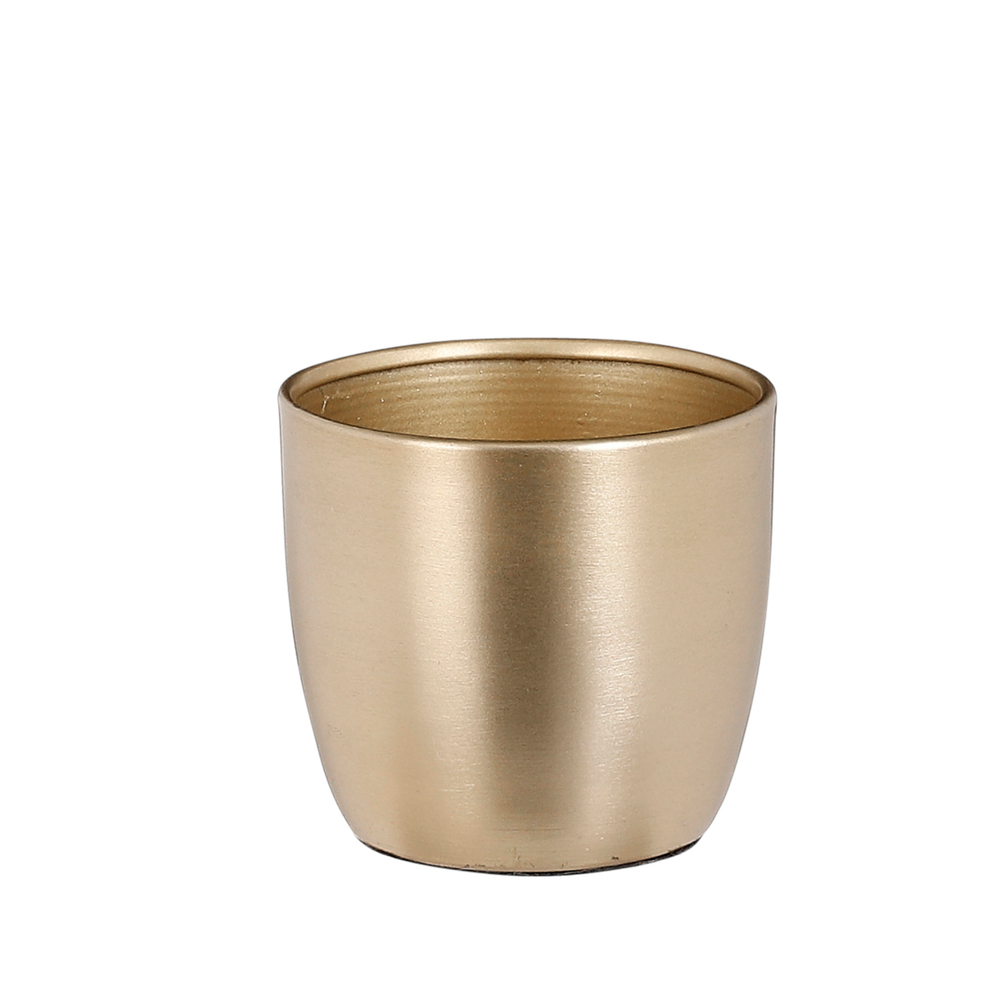 Cache-pot Alano Or H6.5xD7cm