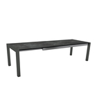 Table Extensible Aluminium Anthracite HPL Slate 214-294x100 cm