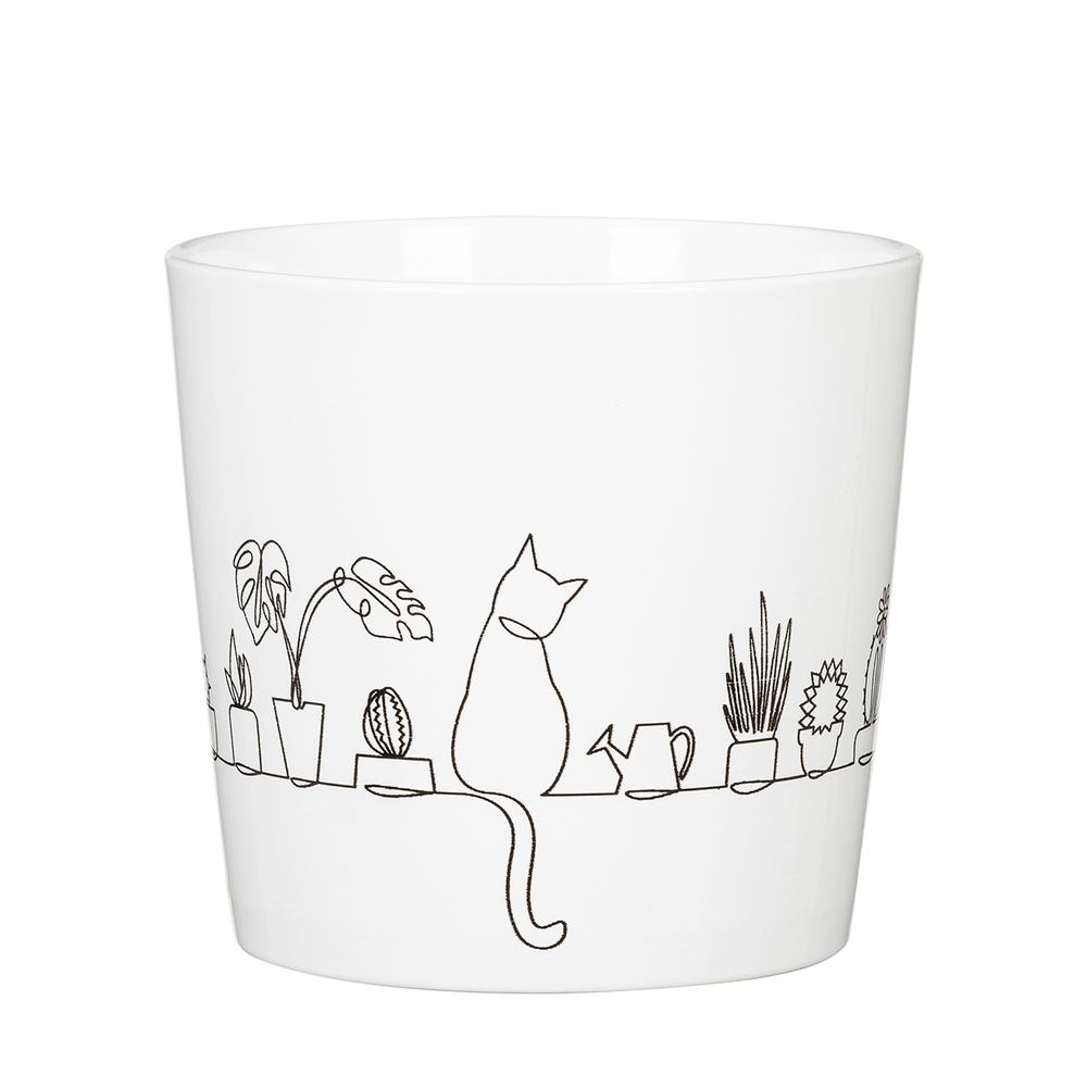 Cache-Pot 870 Catview ø13cm blanc