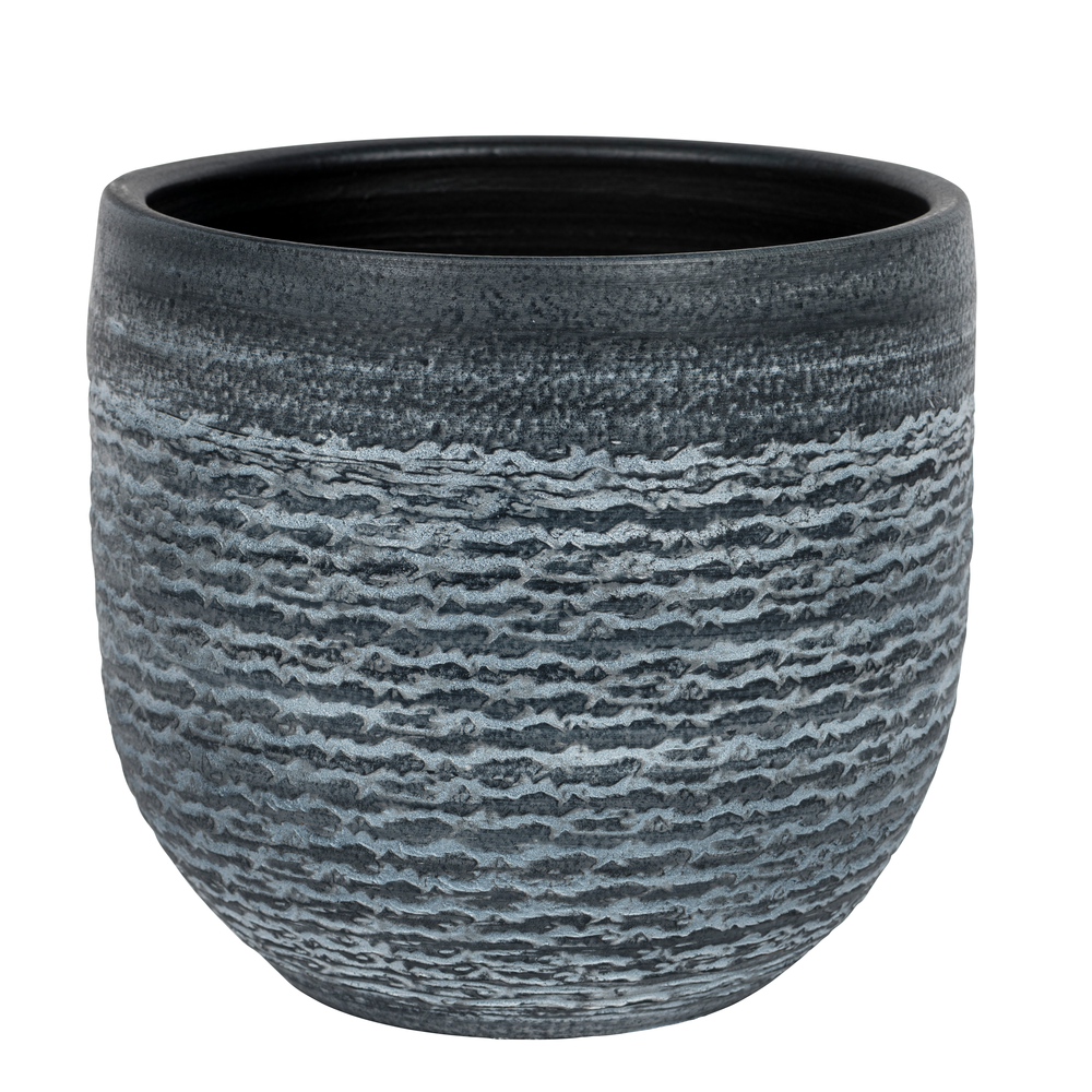 Cache-pot Maia noir Ø18cm H14cm