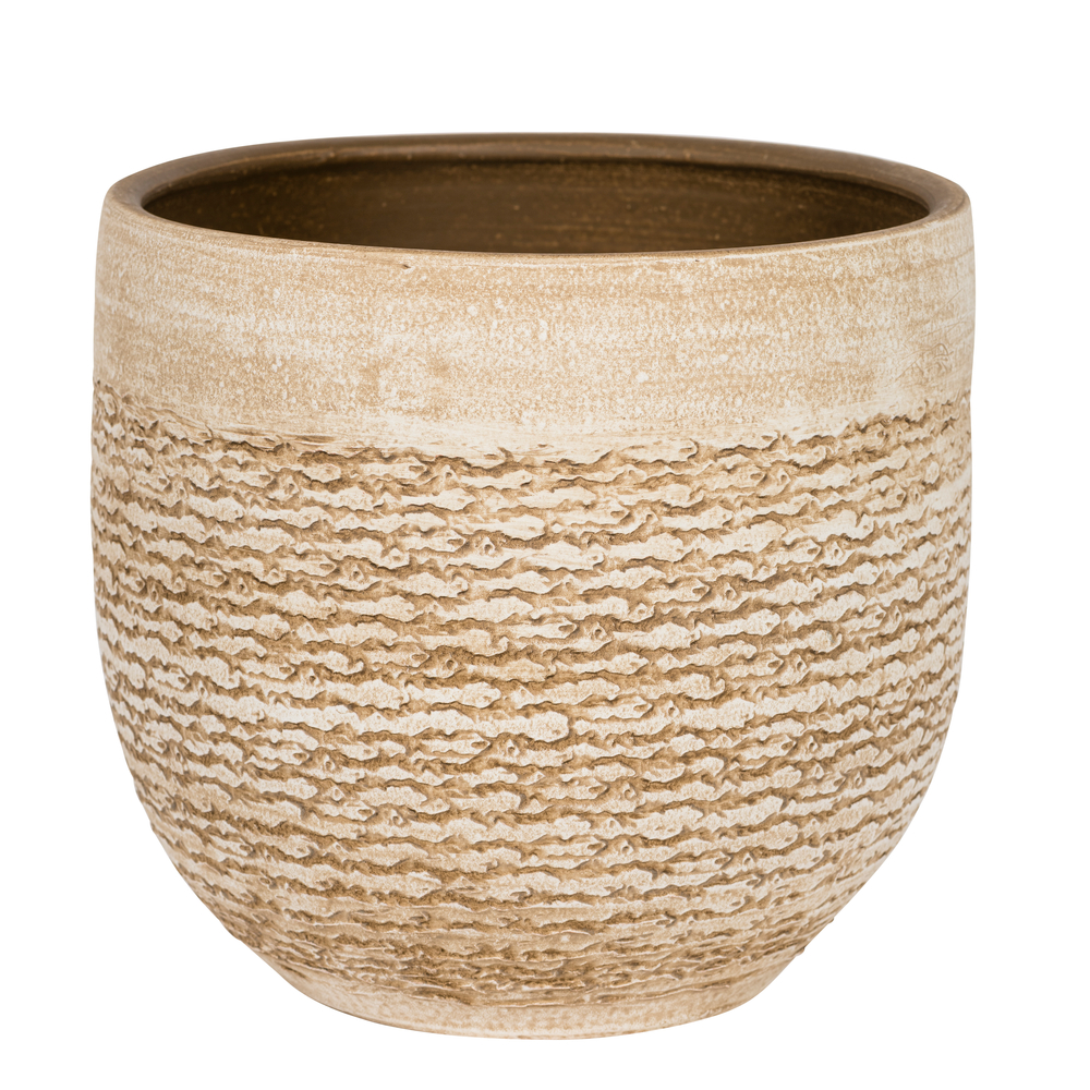 Cache-pot Maia creme Ø18cm H14cm