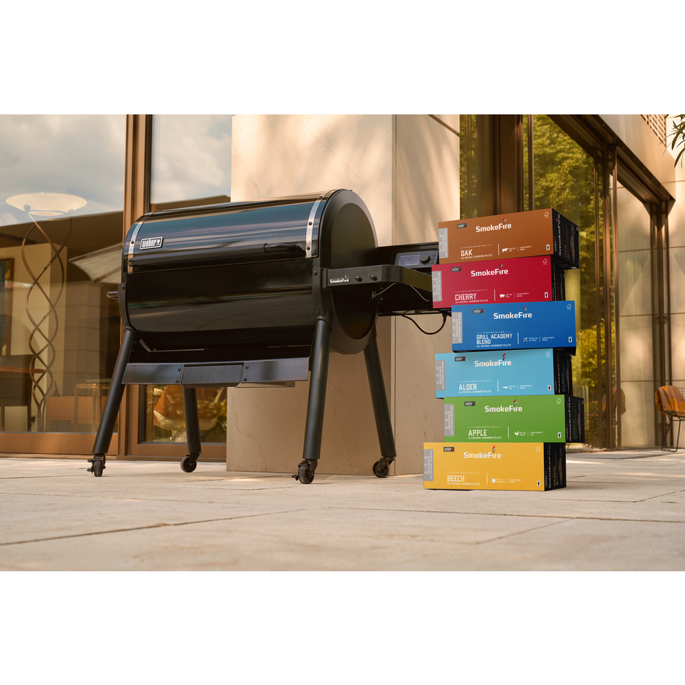 Weber Pellets En Bois - Bois De Pommier (9kg), Parfait Pour Fumer De La