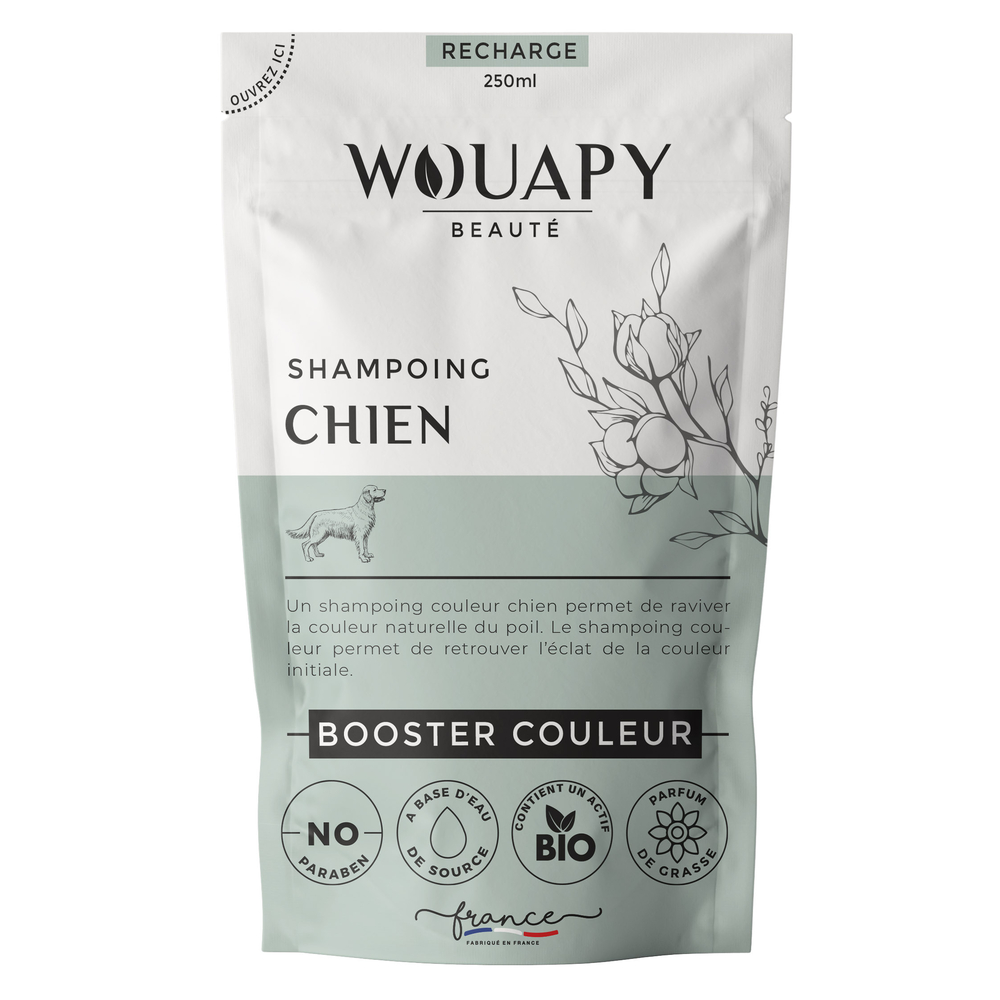 Recharge shampoing chien booster couleur 250 ml