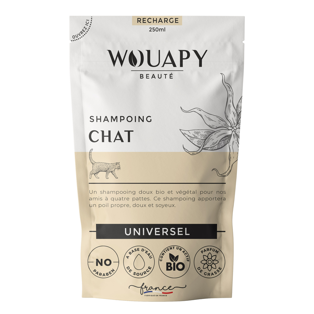 Recharge shampoing chat universel 250 ml