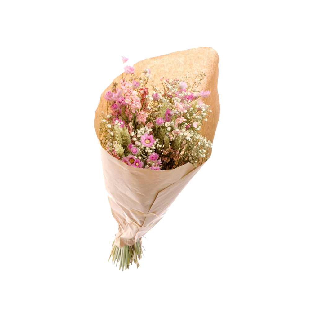 Bouquet séché L mix rose/blanc