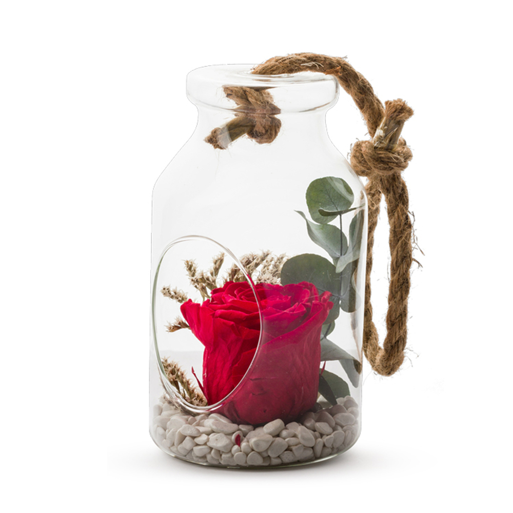 Verrine Bottle S rouge eucalyptus