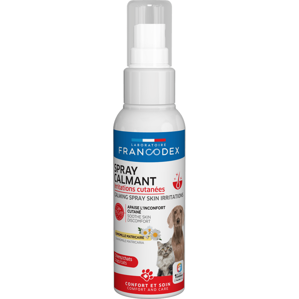 Spray Calmant irritations cutanées pour chien et chat 100ml