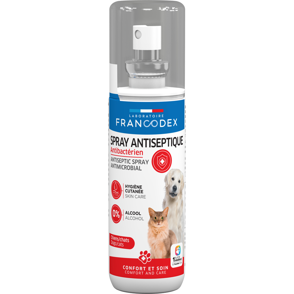 Spray antiseptique pour chien et chat 100ml