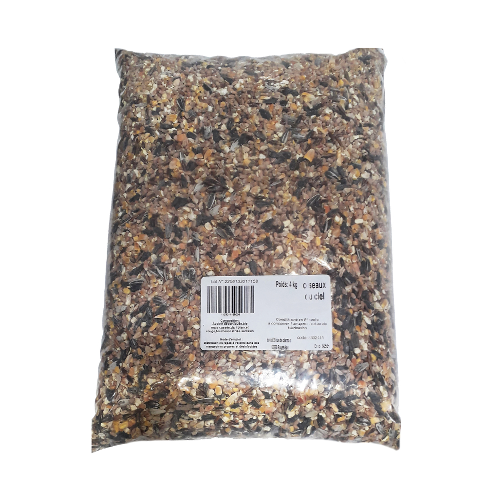 Mélange graines pour oiseaux exotiques 4kg