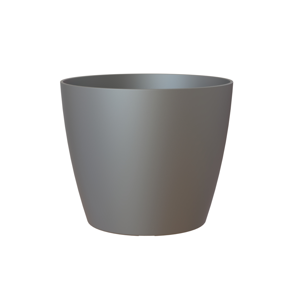 Cache-pot d'intérieur San Remo en plastique anthracite Ø30cm
