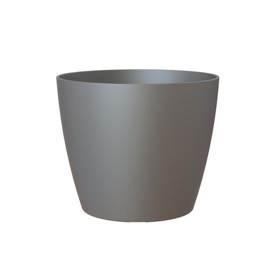 Cache-pot d'intérieur San Remo en plastique anthracite Ø30cm