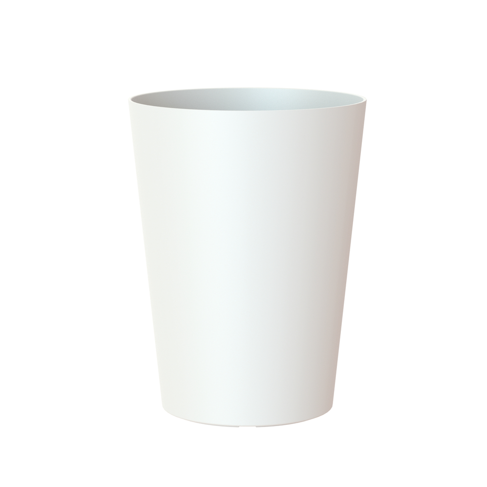 Pot d'intérieur Porto en plastique blanc Ø30 x H.40cm
