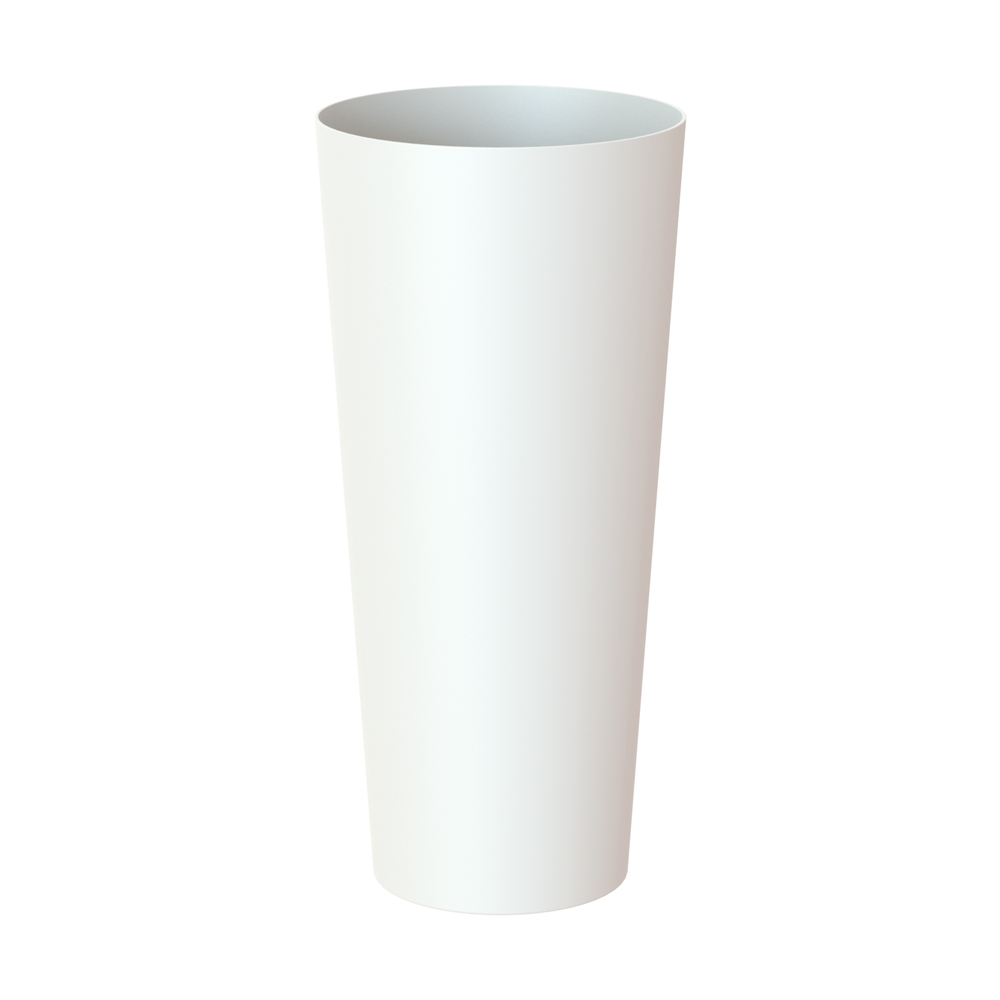 Pot d'intérieur Porto en plastique blanc Ø37 x H.80cm