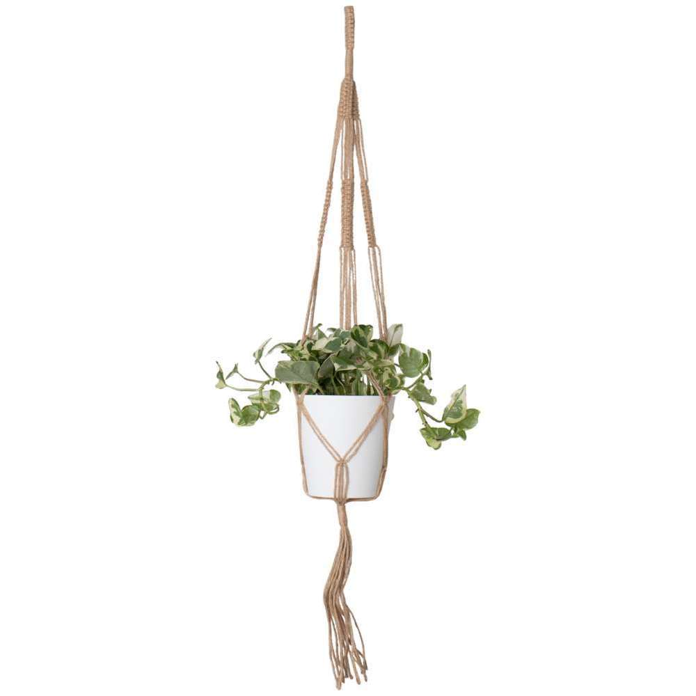 Macramé simple avec nœud carré coloris naturel H.100cm