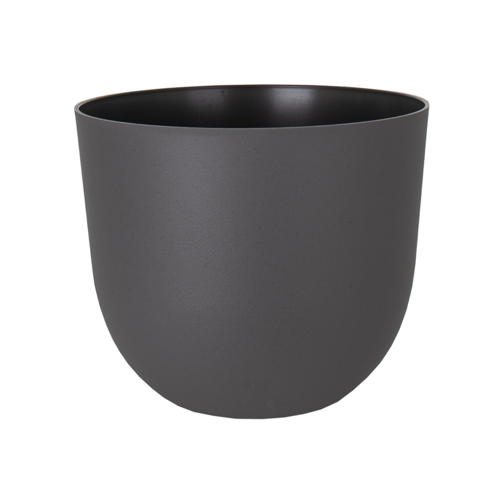 Pot rond Havana Natural en plastique coloris Vulcain H.33,2 x Ø.40cm